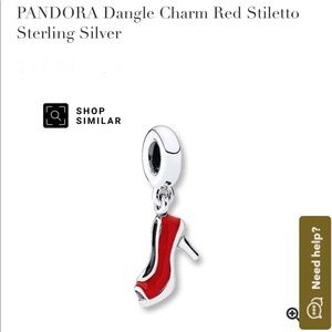 Pandora Red Stiletto Charm NWOT